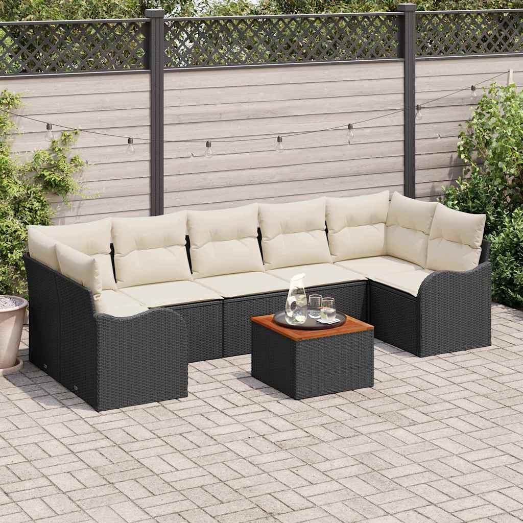 Tuin Sofa Set 8 Pcs Poly Riet