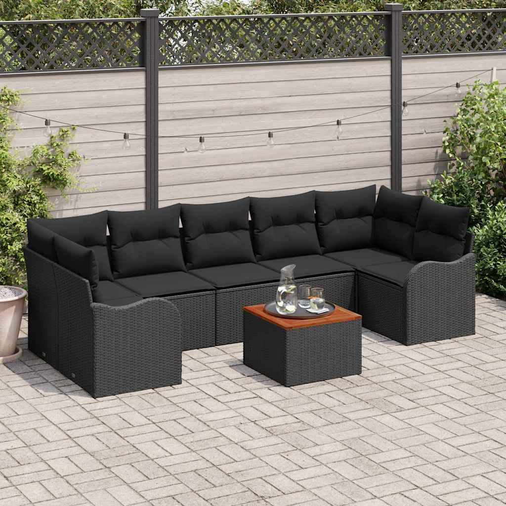 Tuin Sofa Set 8 Pcs Poly Riet