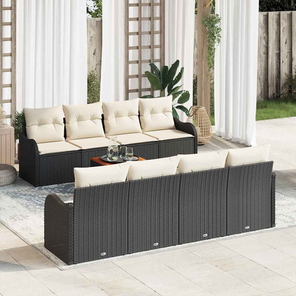 Tuin Sofa Set 9 Pcs Poly Riet