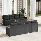 Tuin Sofa Set 9 Pcs Poly Riet
