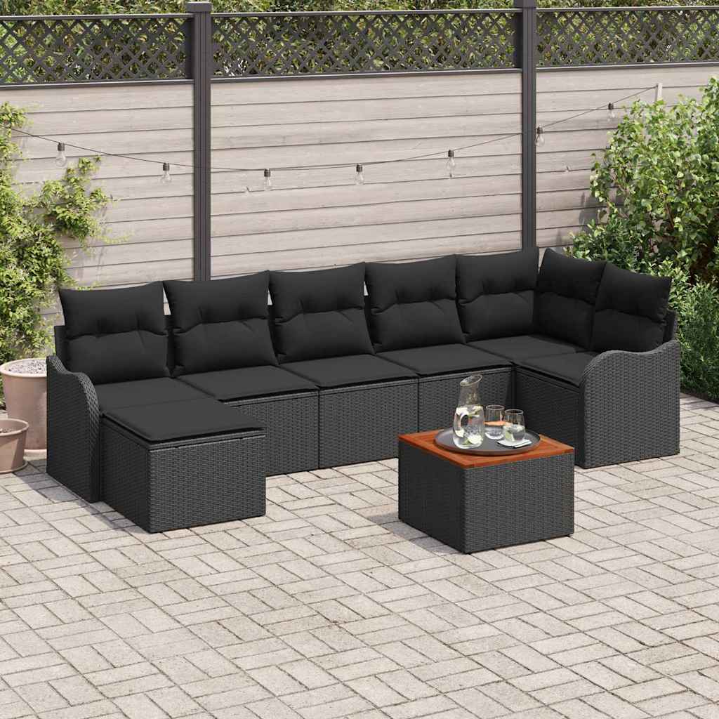 Tuin Sofa Set 8 Pcs Poly Riet