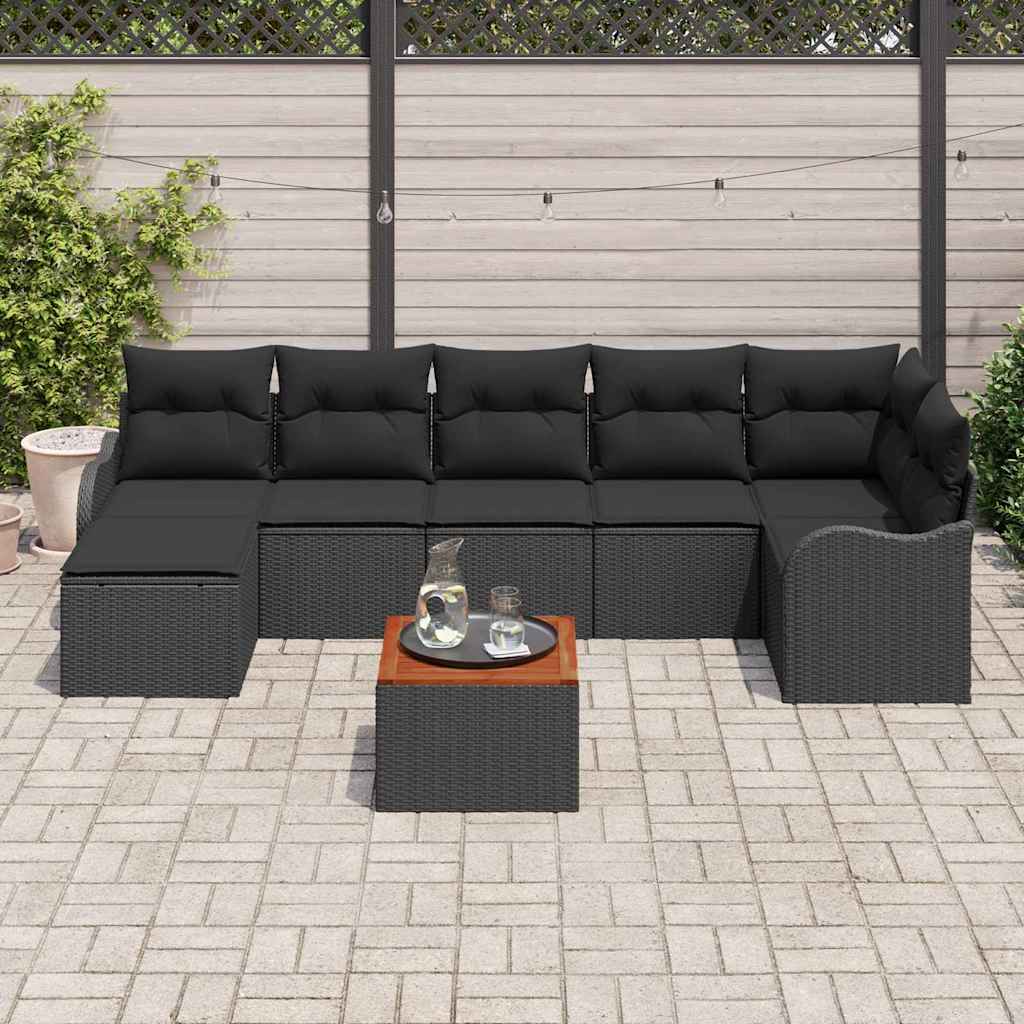 Tuin Sofa Set 8 Pcs Poly Riet