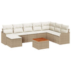 Tuin Sofa Set 9 Pcs Poly Riet