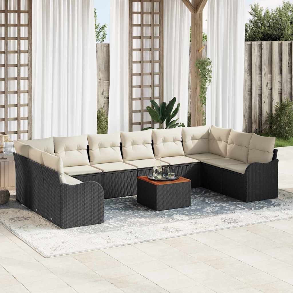 Tuin Sofa Set 11 Pcs Poly Riet