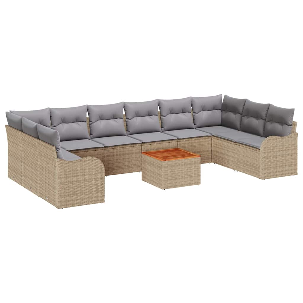 Tuin Sofa Set 11 Pcs Poly Riet