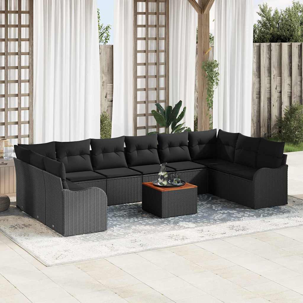 Tuin Sofa Set 11 Pcs Poly Riet