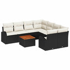Tuin Sofa Set 9 Pcs Poly Riet