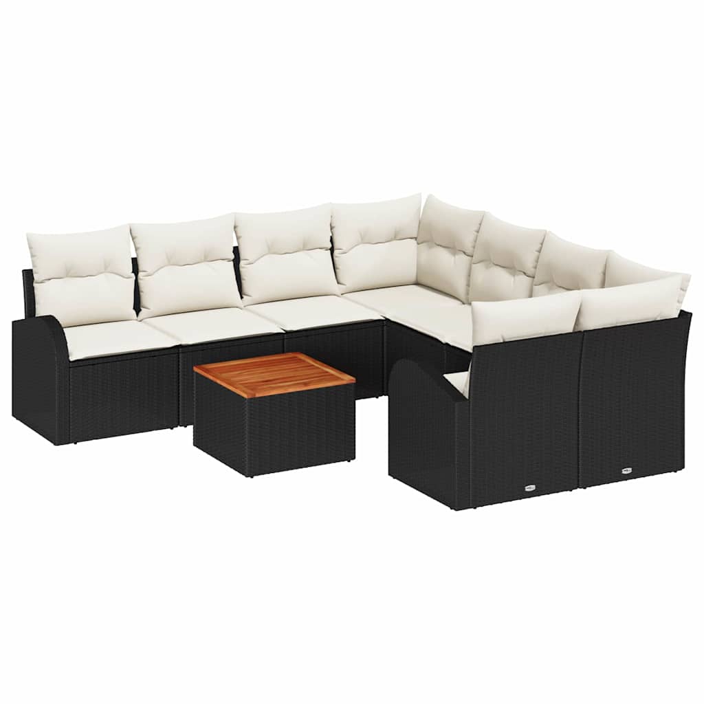 Tuin Sofa Set 9 Pcs Poly Riet