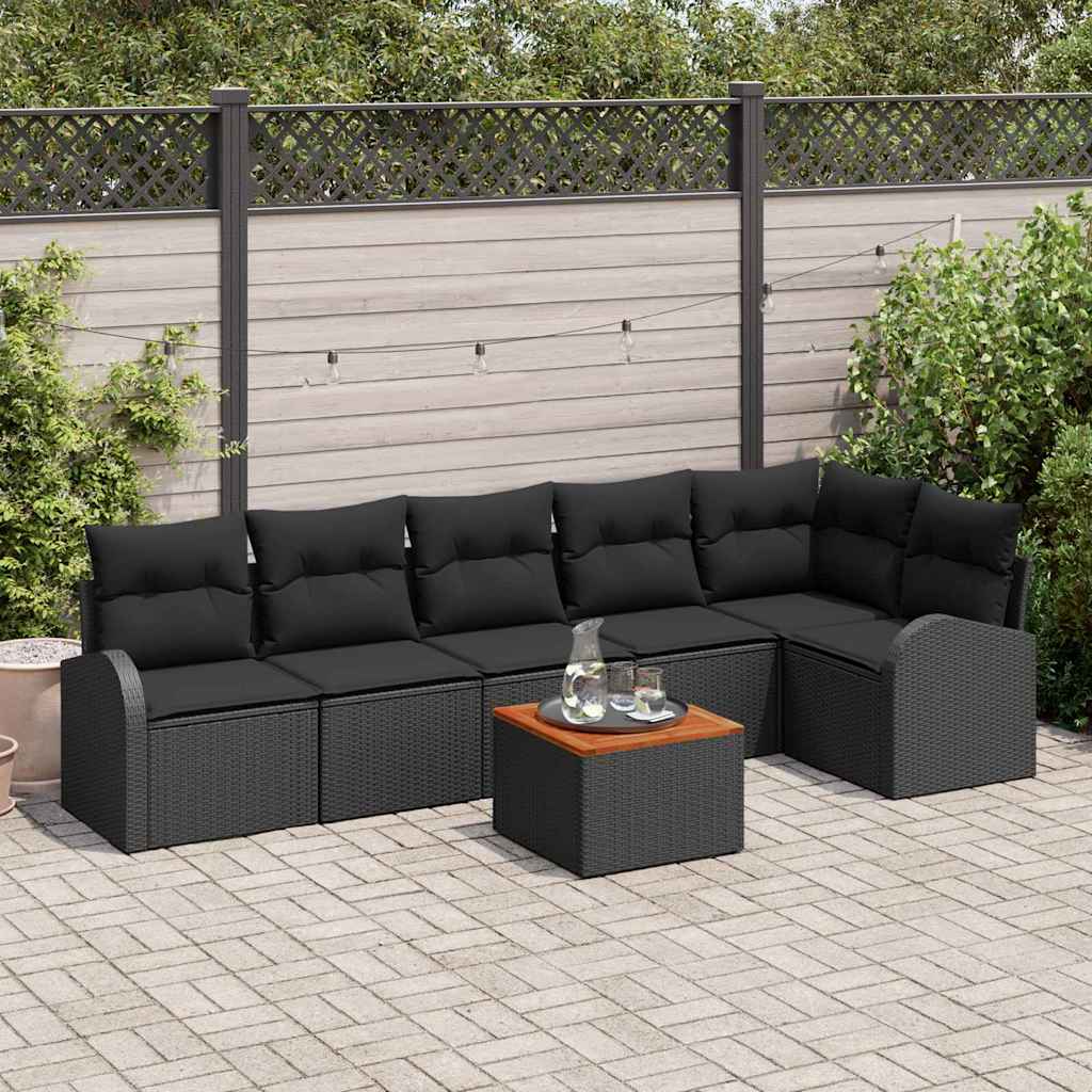 Tuin Sofa Set 7 Pcs Poly Riet