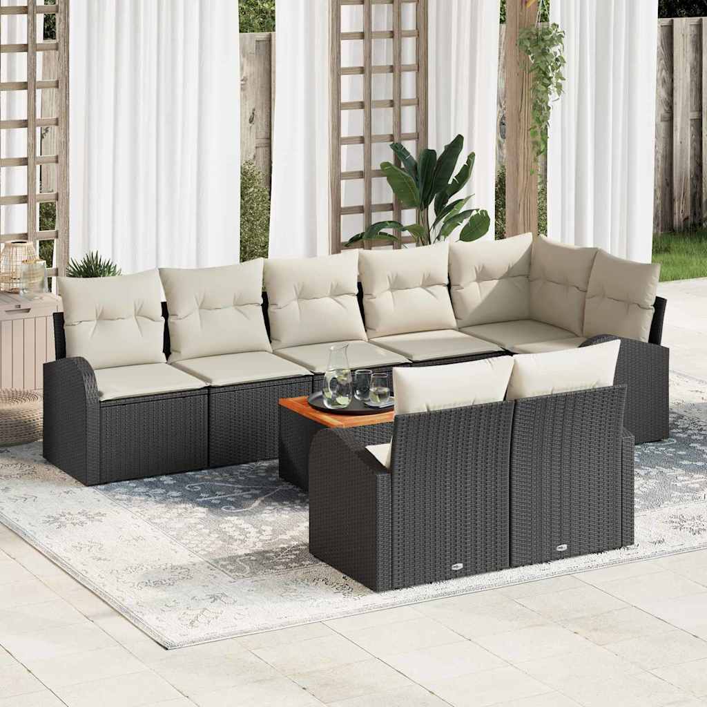 Tuin Sofa Set 9 Pcs Poly Riet