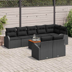 Tuin Sofa Set 9 Pcs Poly Riet