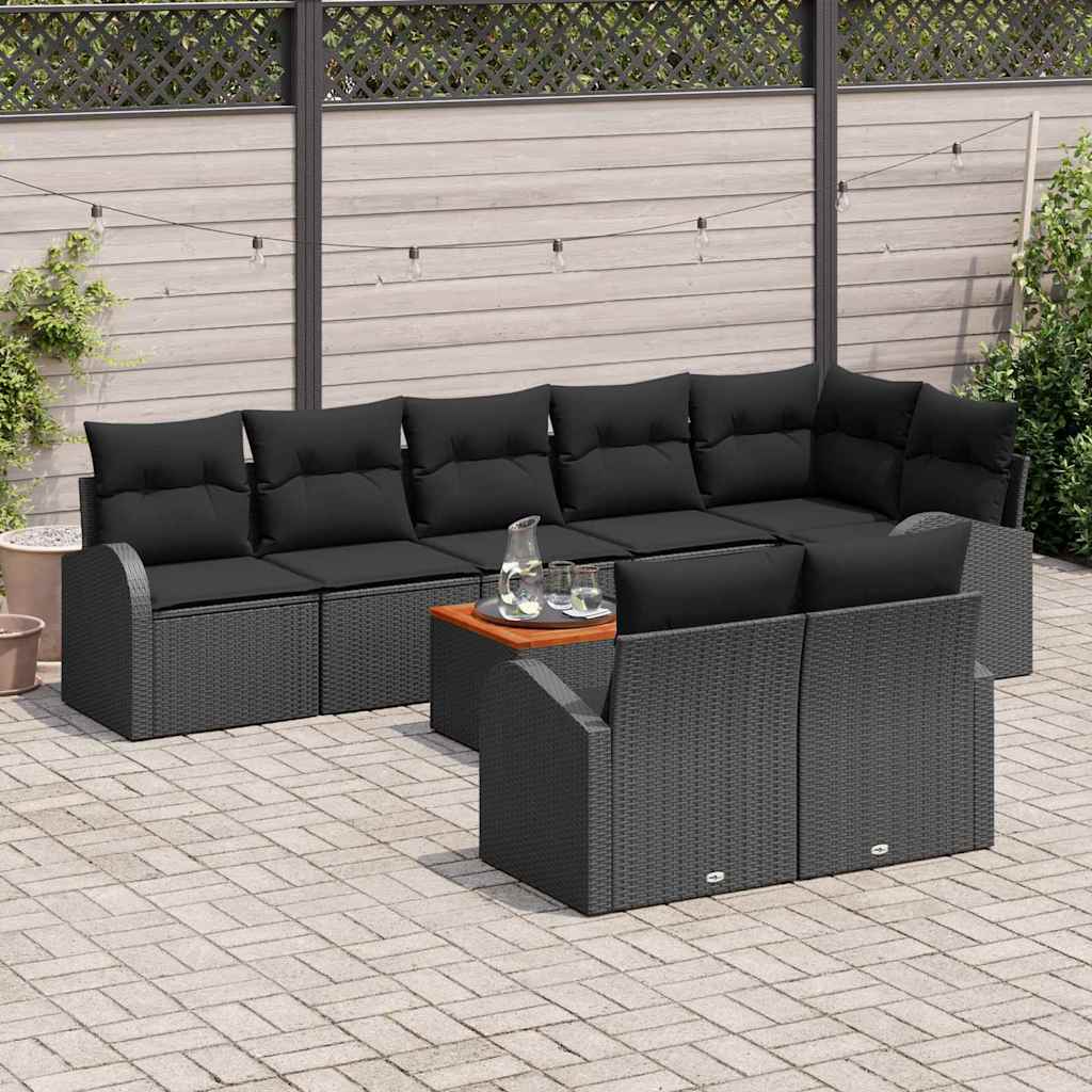 Tuin Sofa Set 9 Pcs Poly Riet