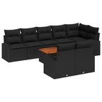 Tuin Sofa Set 9 Pcs Poly Riet