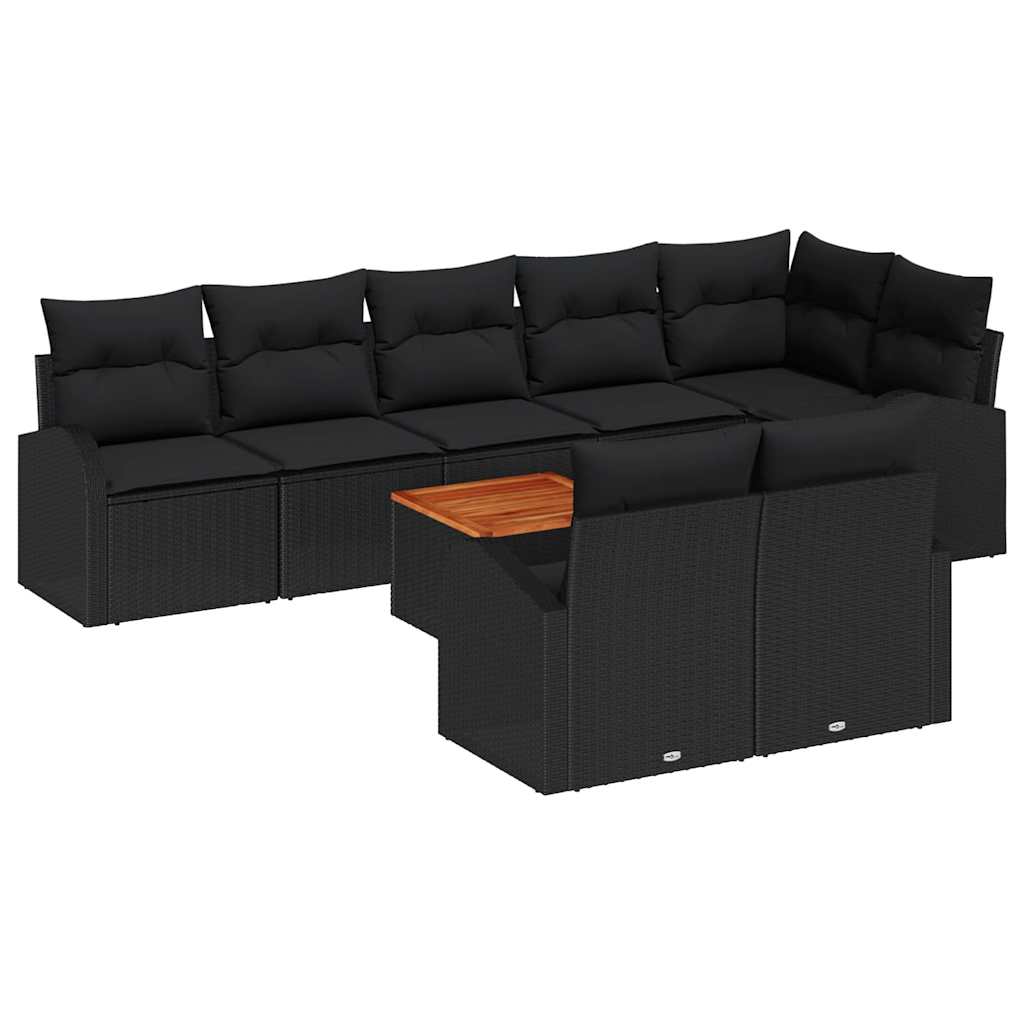 Tuin Sofa Set 9 Pcs Poly Riet