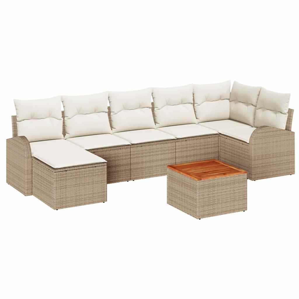 Tuin Sofa Set 8 Pcs Poly Riet