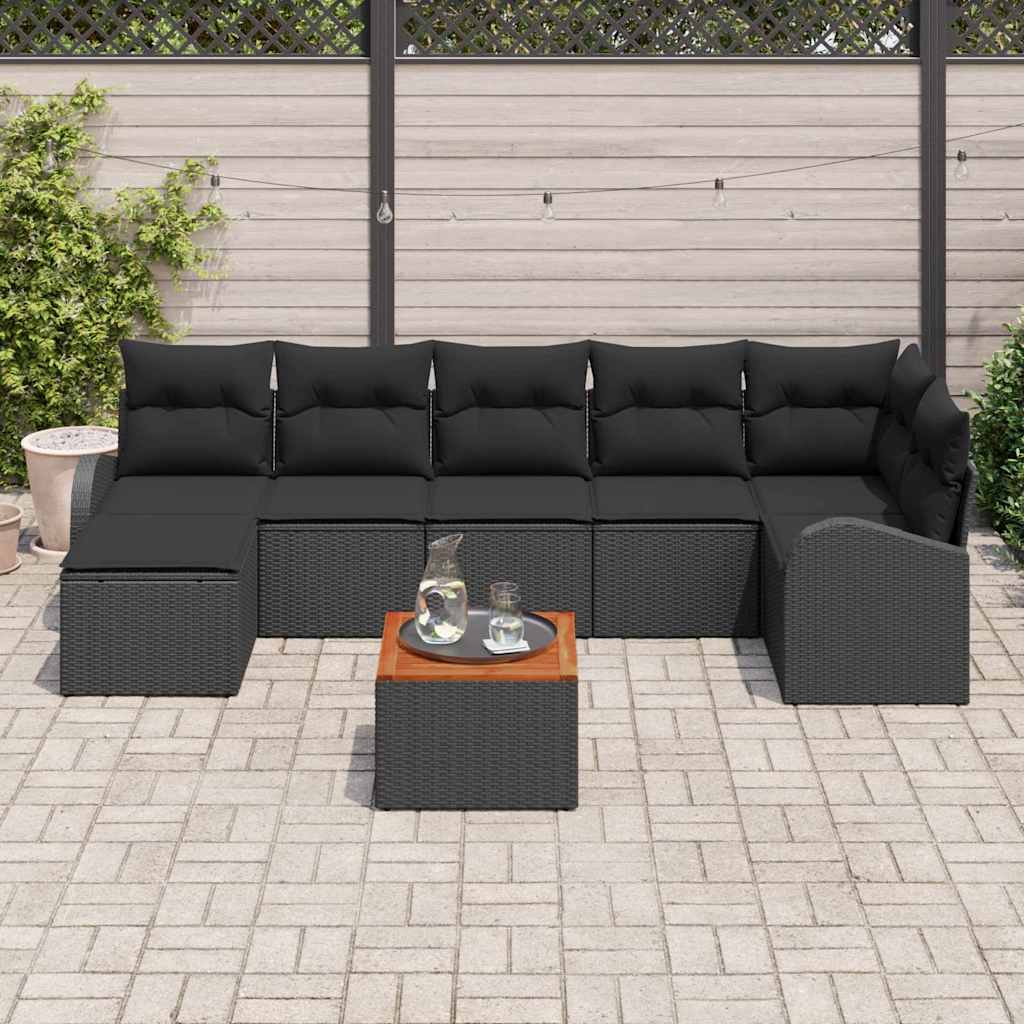 Tuin Sofa Set 8 Pcs Poly Riet