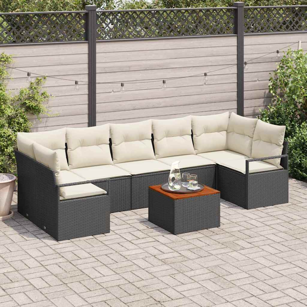 Tuin Sofa Set Met Kussen 8 Pcs Poly Riet