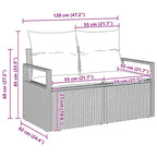 Tuin Sofa Set Met Kussen 8 Pcs Poly Riet