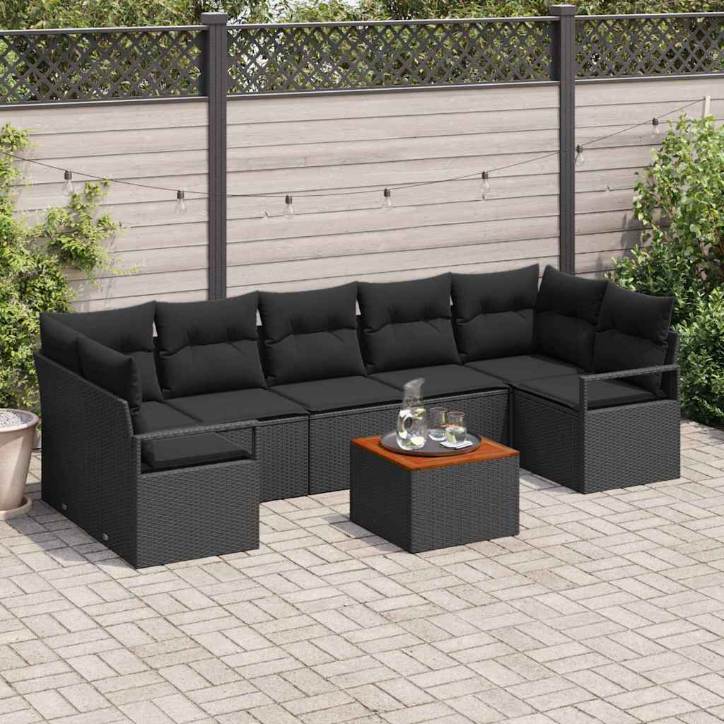 Tuin Sofa Set Met Kussen 8 Pcs Poly Riet