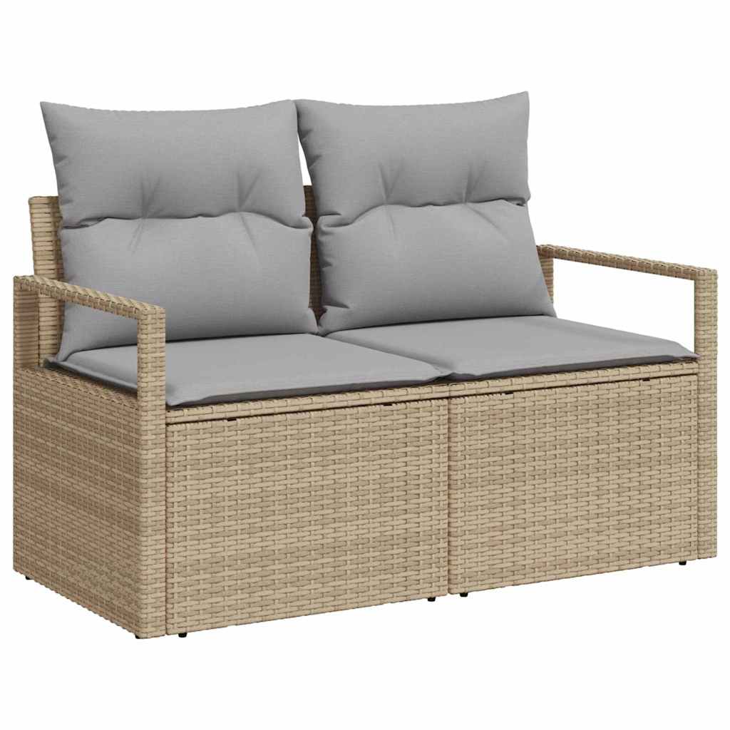 Tuin Sofa Set Met Kussen 9 Pcs Poly Riet