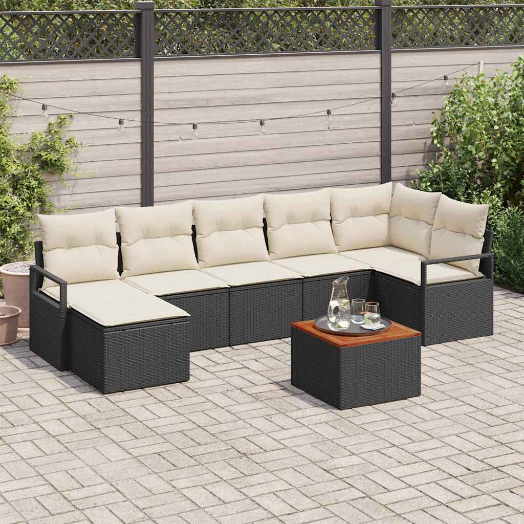 Tuin Sofa Set Met Kussen 8 Pcs Poly Riet