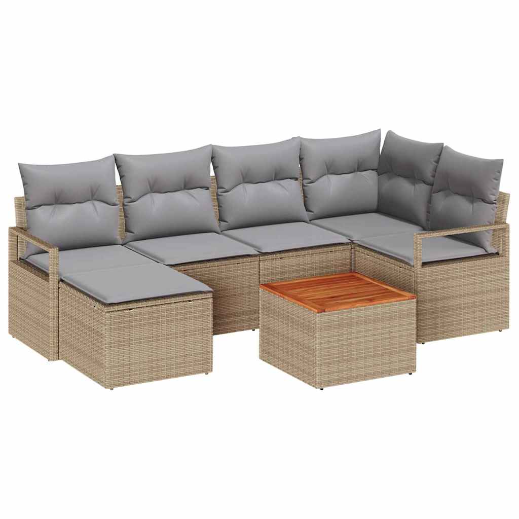 Tuin Sofa Set Met Kussen 8 Pcs Poly Riet