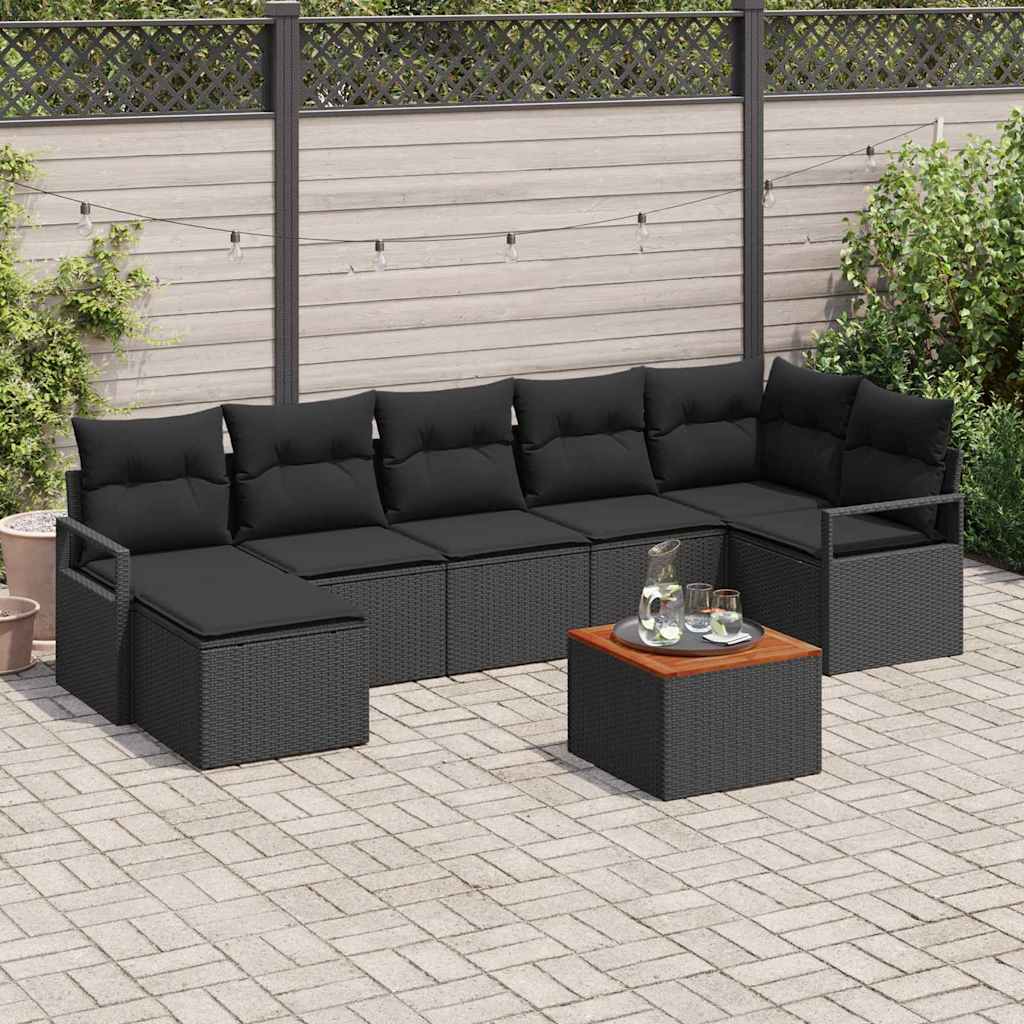 Tuin Sofa Set Met Kussen 8 Pcs Poly Riet