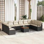 Tuin Sofa Set Met Kussen 11 Pcs Poly Riet