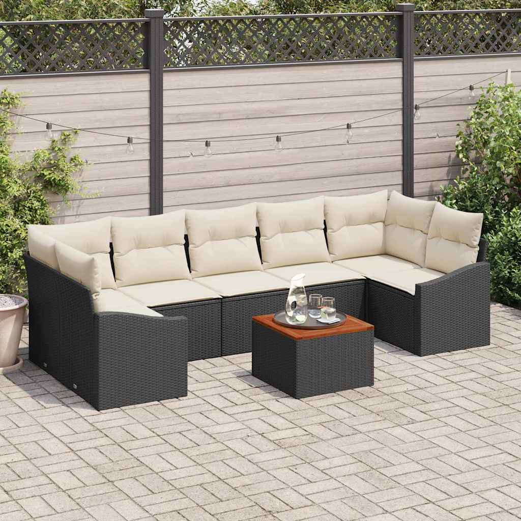 Tuin Sofa Set Met Kussen 8 Pcs Poly Riet