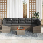 Tuin Sofa Set Met Kussen 8 Pcs Poly Riet