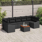 Tuin Sofa Set Met Kussen 8 Pcs Poly Riet