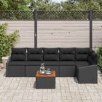 Tuin Sofa Set Met Kussen 7 Pcs Poly Riet