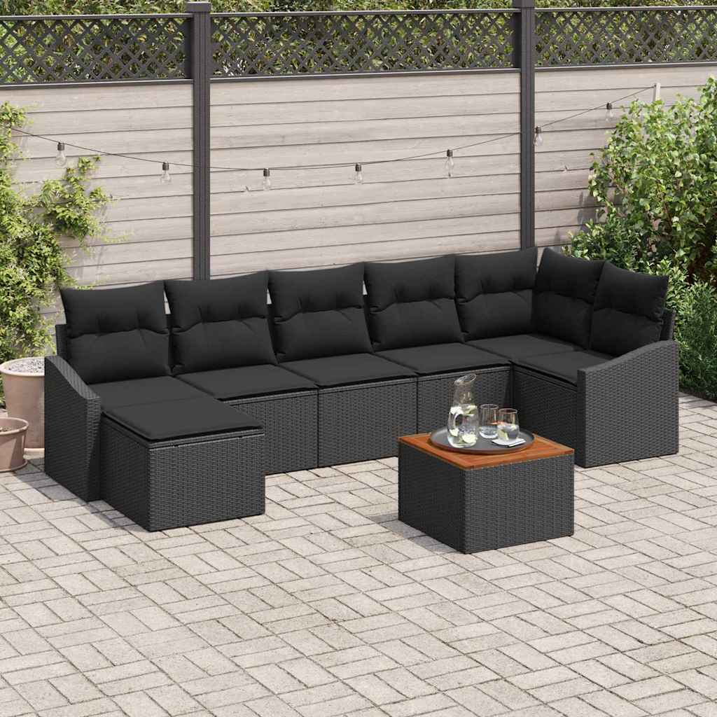Tuin Sofa Set Met Kussen 8 Pcs Poly Riet