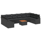 Tuin Sofa Set Met Kussen 11 Pcs Poly Riet