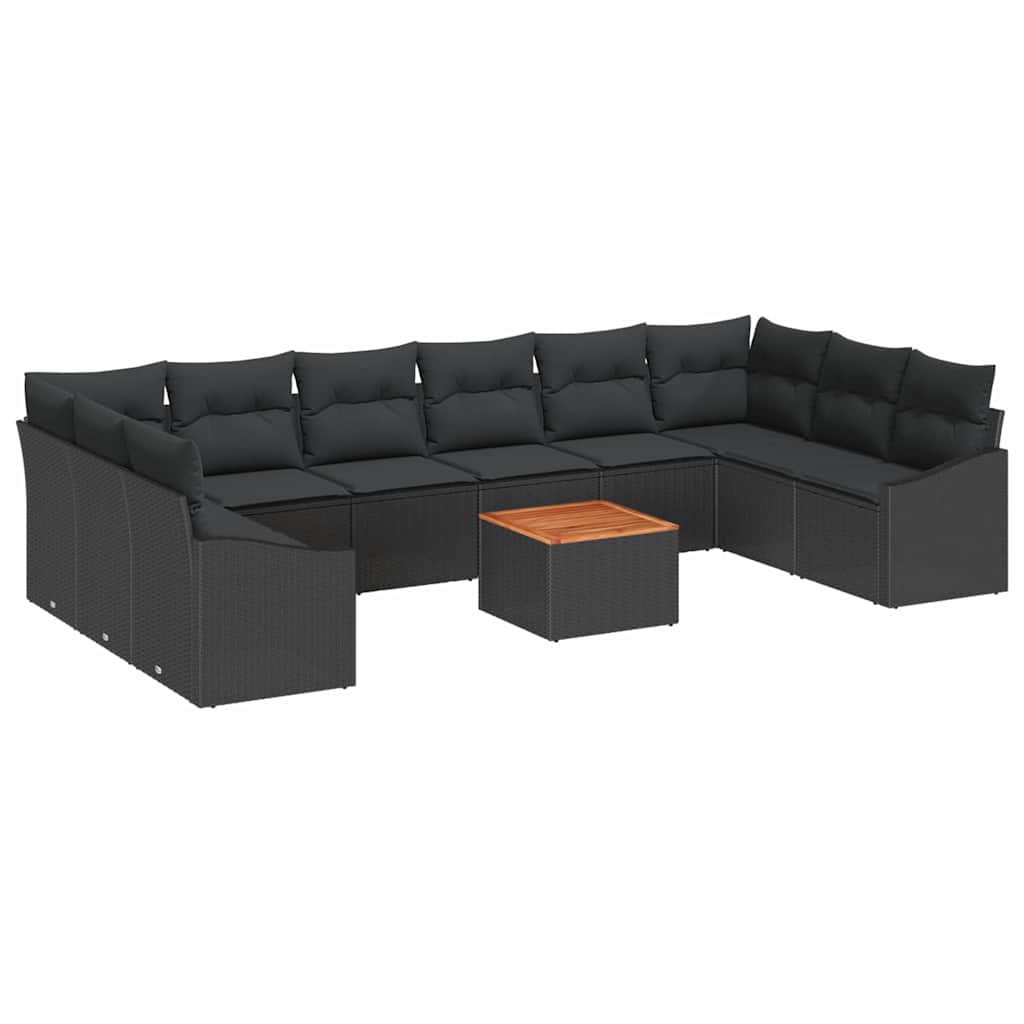Tuin Sofa Set Met Kussen 11 Pcs Poly Riet