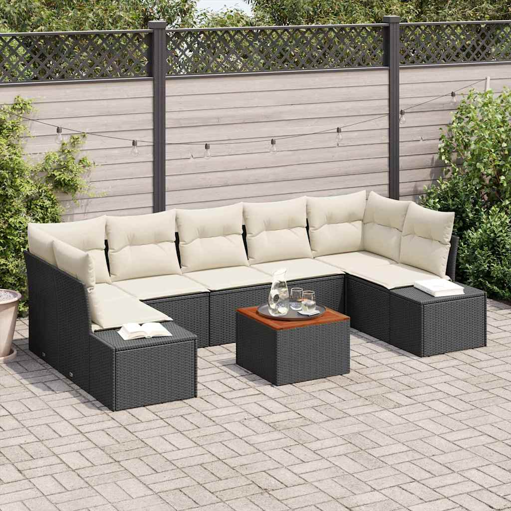 Tuin Sofa Set Met Kussen 8 Pcs Poly Riet