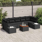 Tuin Sofa Set Met Kussen 8 Pcs Poly Riet