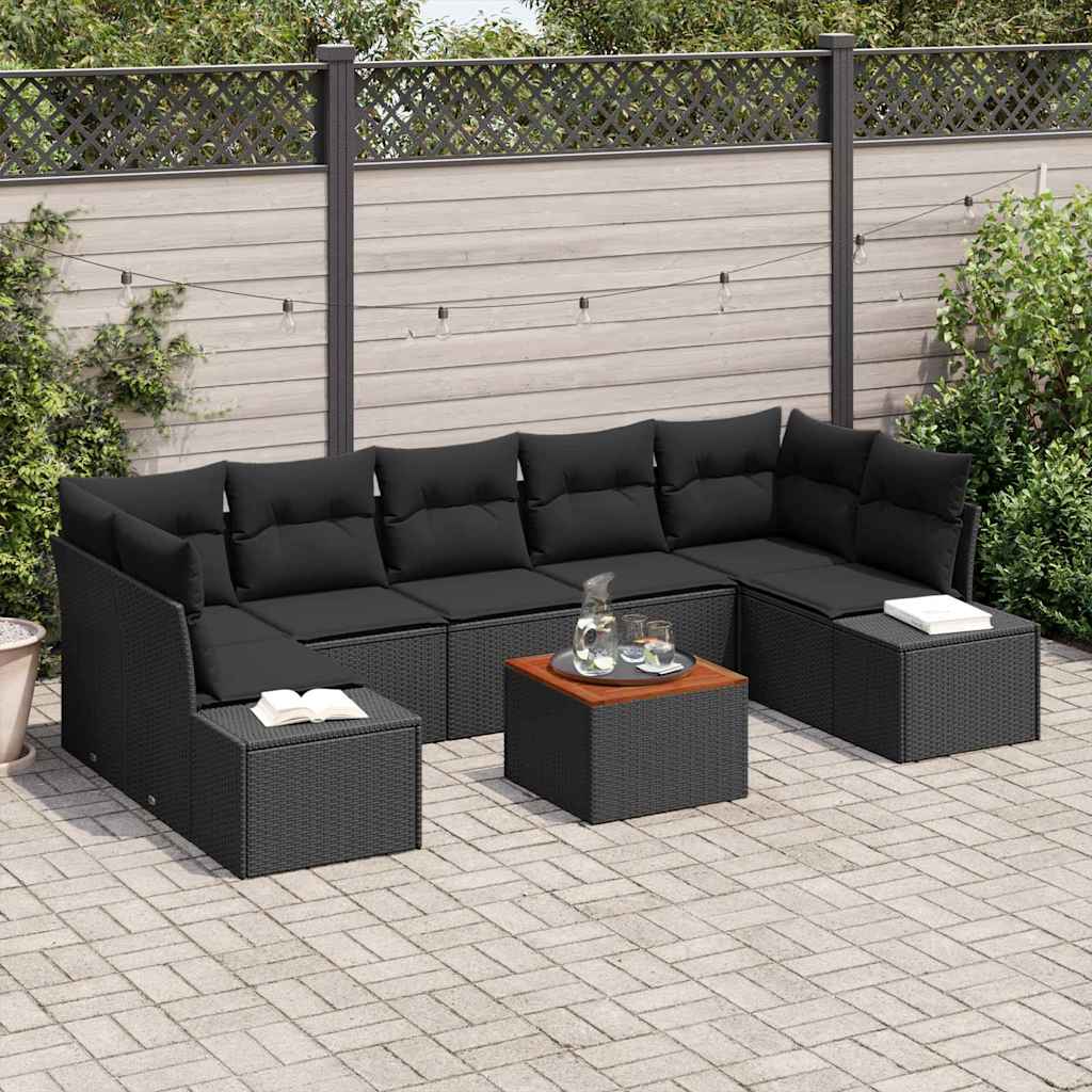 Tuin Sofa Set Met Kussen 8 Pcs Poly Riet