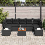 Tuin Sofa Set Met Kussen 8 Pcs Poly Riet