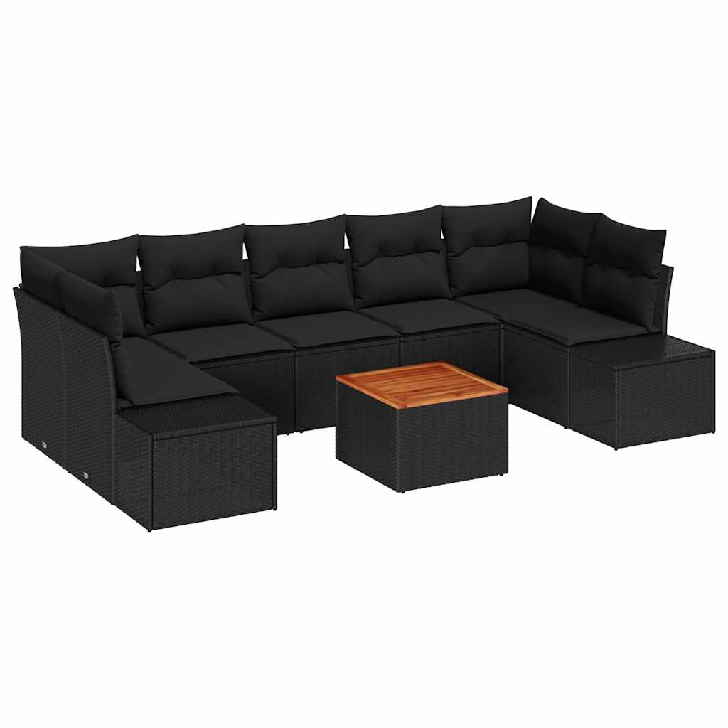 Tuin Sofa Set Met Kussen 8 Pcs Poly Riet