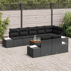 Tuin Sofa Set Met Kussen 9 Pcs Poly Riet