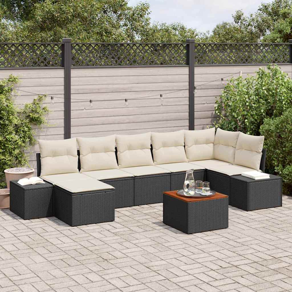 Tuin Sofa Set Met Kussen 8 Pcs Poly Riet
