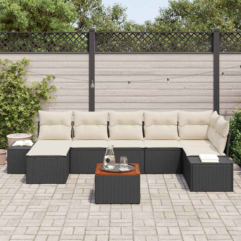 Tuin Sofa Set Met Kussen 8 Pcs Poly Riet