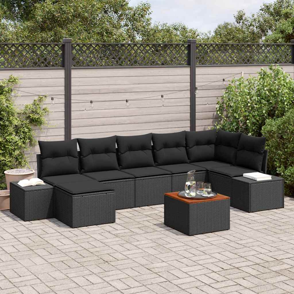 Tuin Sofa Set Met Kussen 8 Pcs Poly Riet