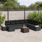 Tuin Sofa Set Met Kussen 9 Pcs Poly Riet