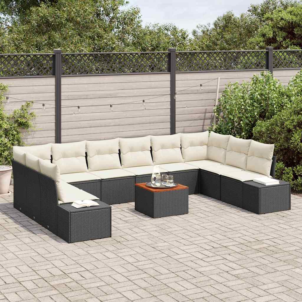 Tuin Sofa Set Met Kussen 11 Pcs Poly Riet