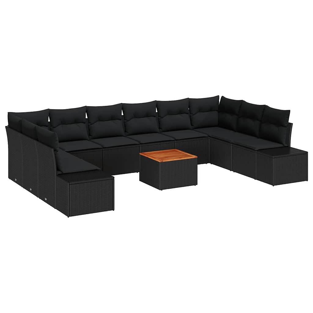 Tuin Sofa Set Met Kussen 11 Pcs Poly Riet