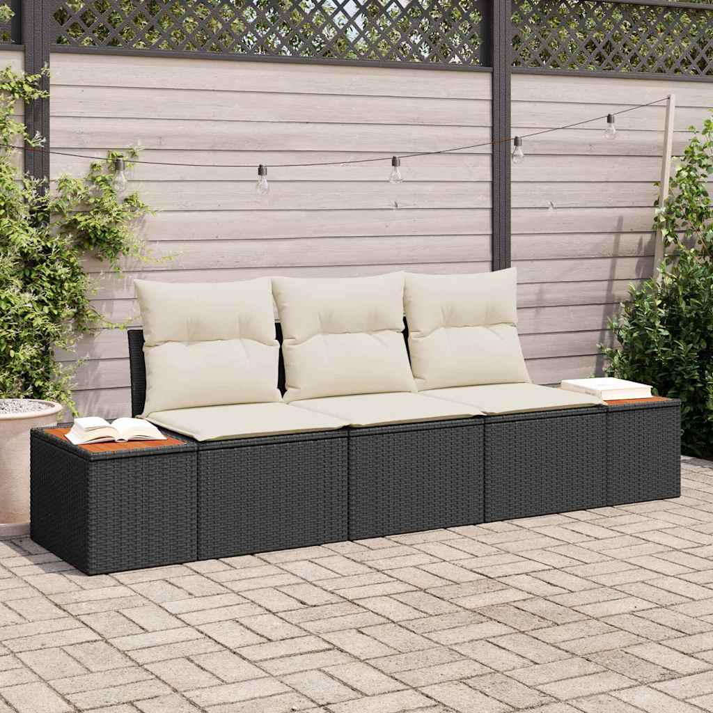 Tuin Sofa Set Met Kussen Poly Riet