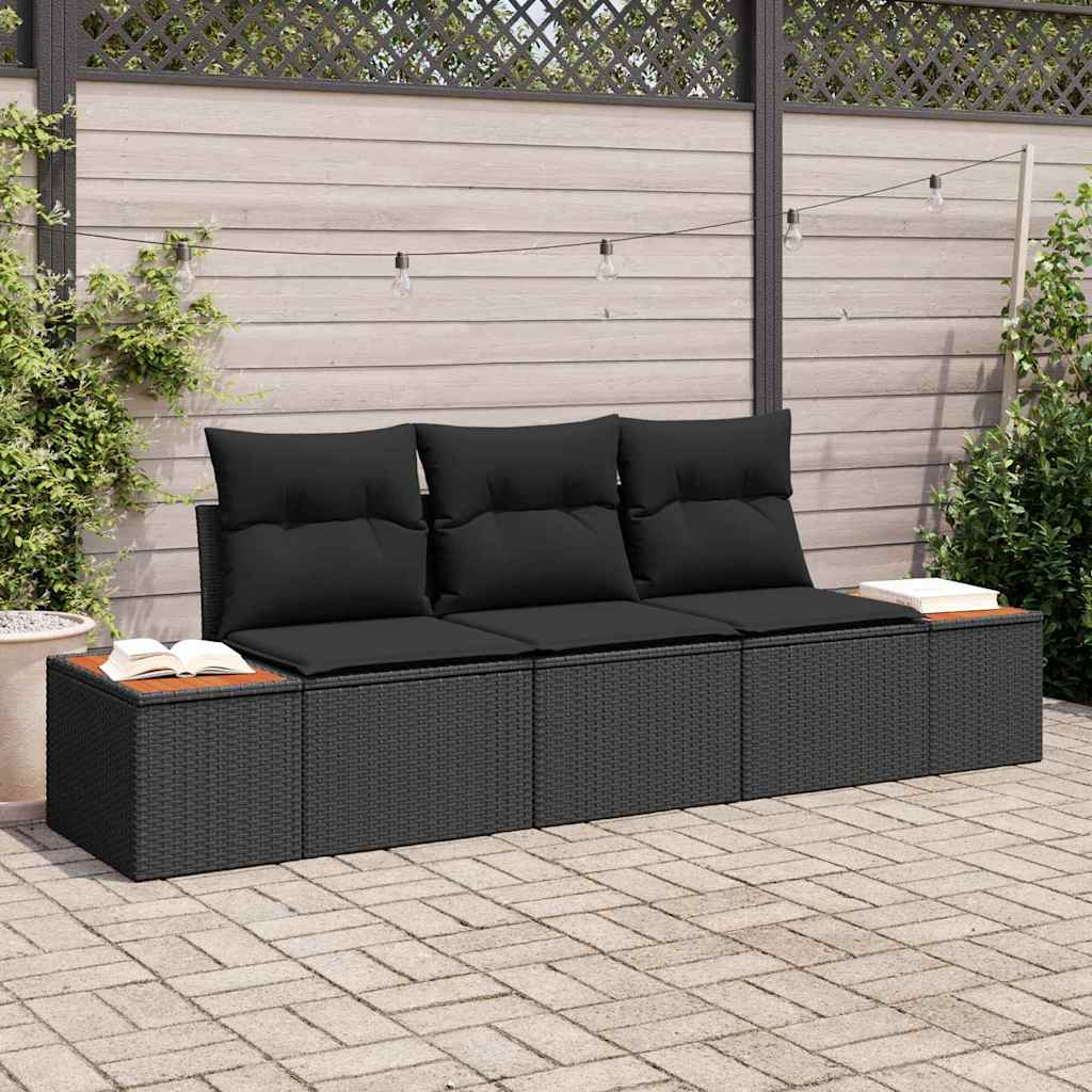 Tuin Sofa Set Met Kussen Poly Riet