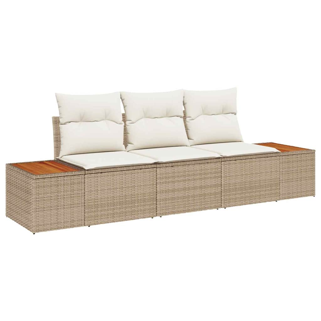 Tuin Sofa Set Met Kussen Poly Riet